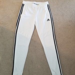 Addidas 3 Strip Climacool  White/Black Track Pant Size Small